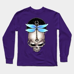 Awakened - Dragonfly Skull Long Sleeve T-Shirt